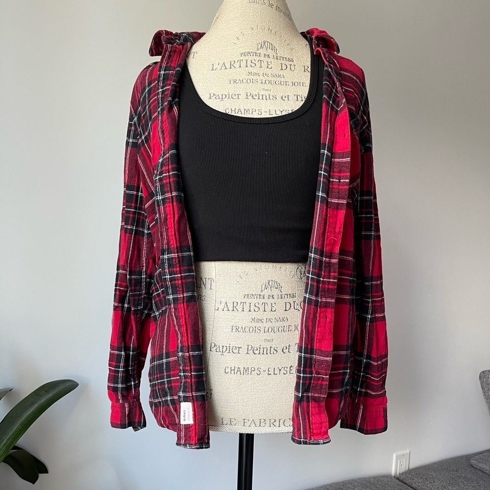 4/$20 🧡 Garage flannel boyfriend shirt